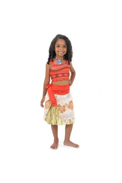 Fantasia Moana Infantil Luxo Original co ...
